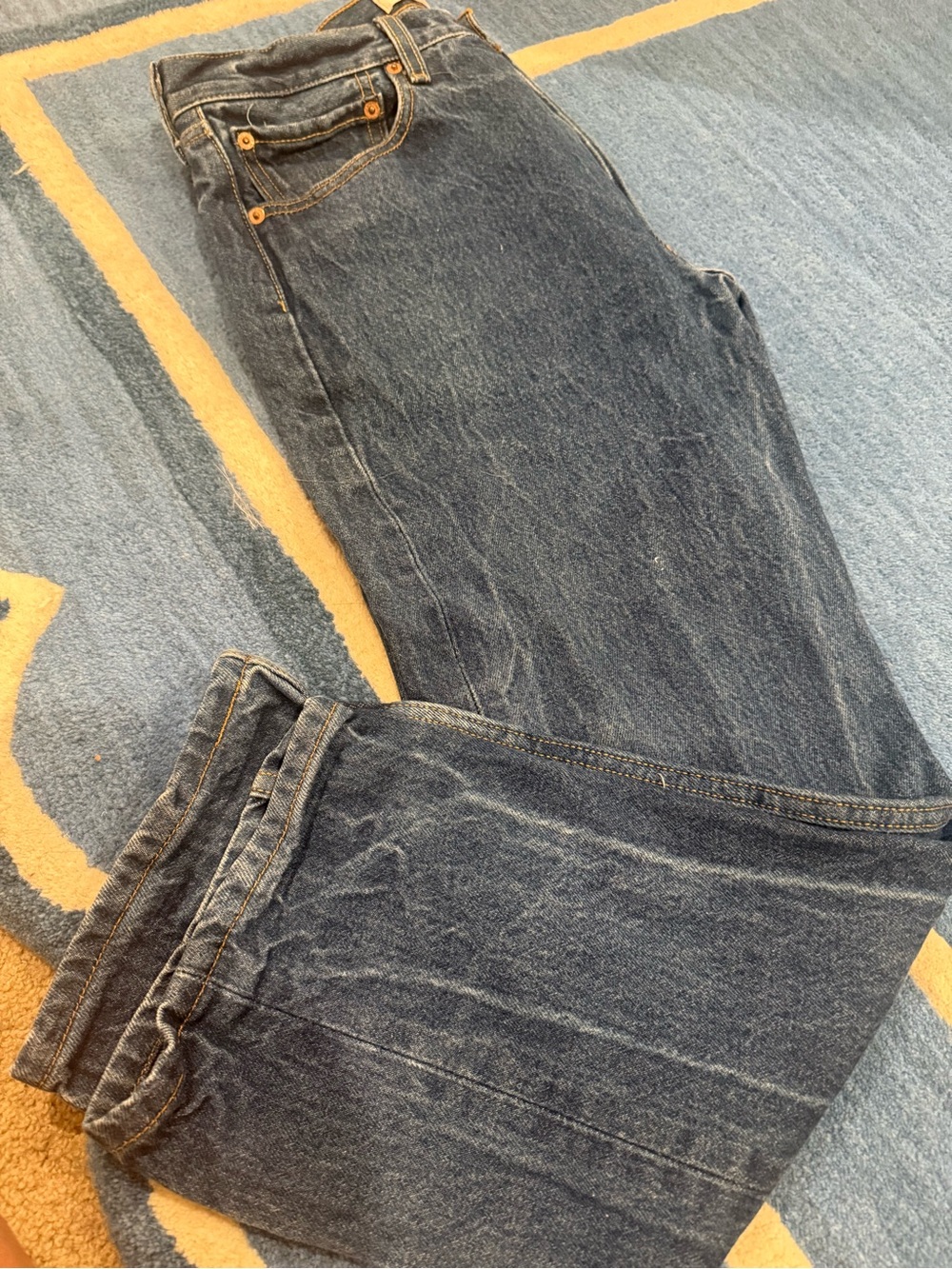 Levi Classic Men's Dark Blue Denim Jeans -